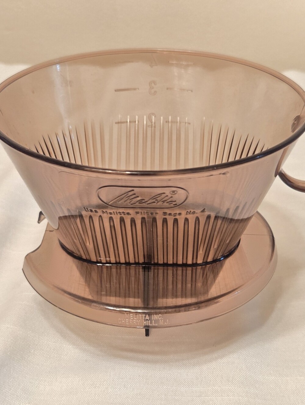 Vintage Melitta No. 4 Coffee Filter Plastic